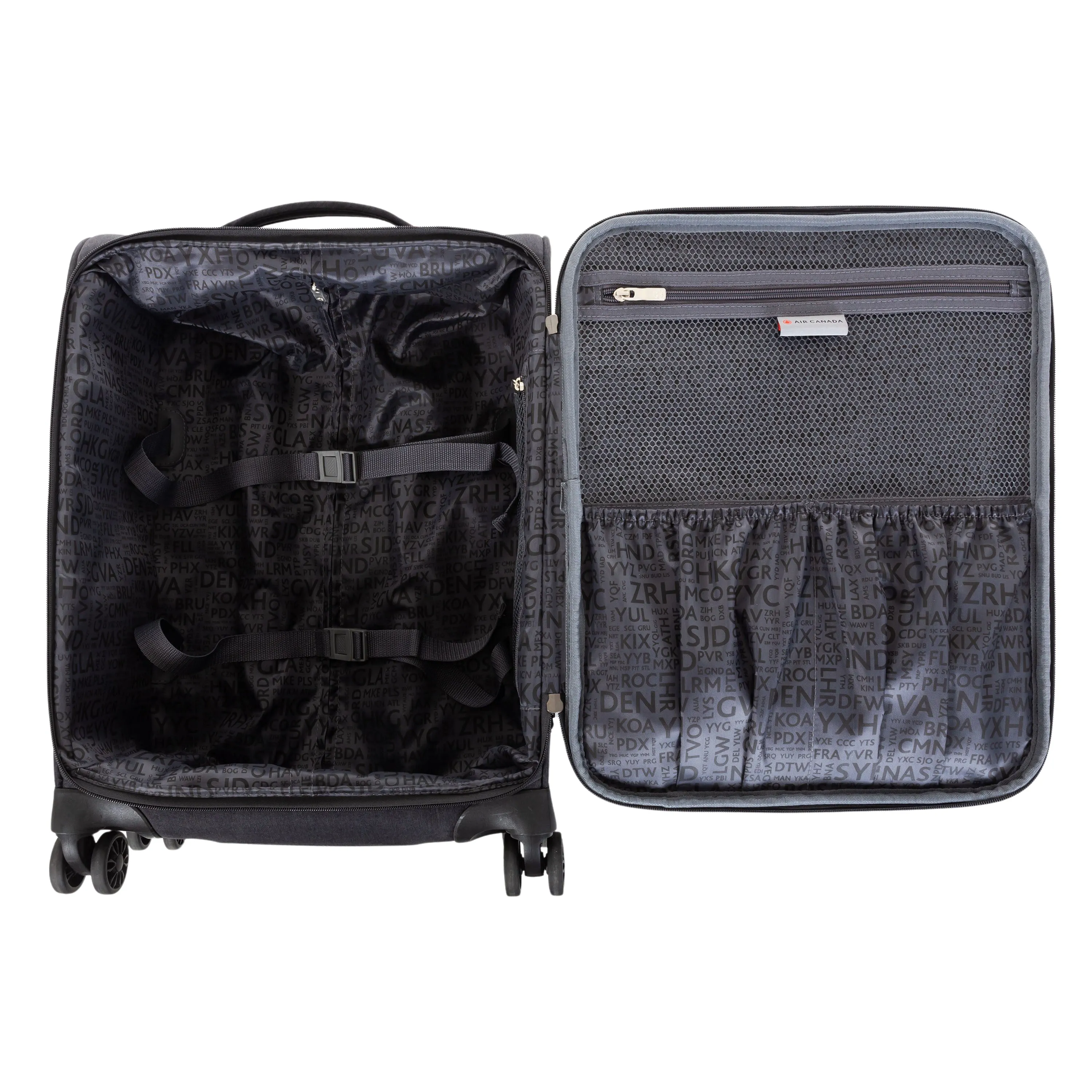 Air Canada Indigo Lite 3 piece Expandable Spinner Luggage Set