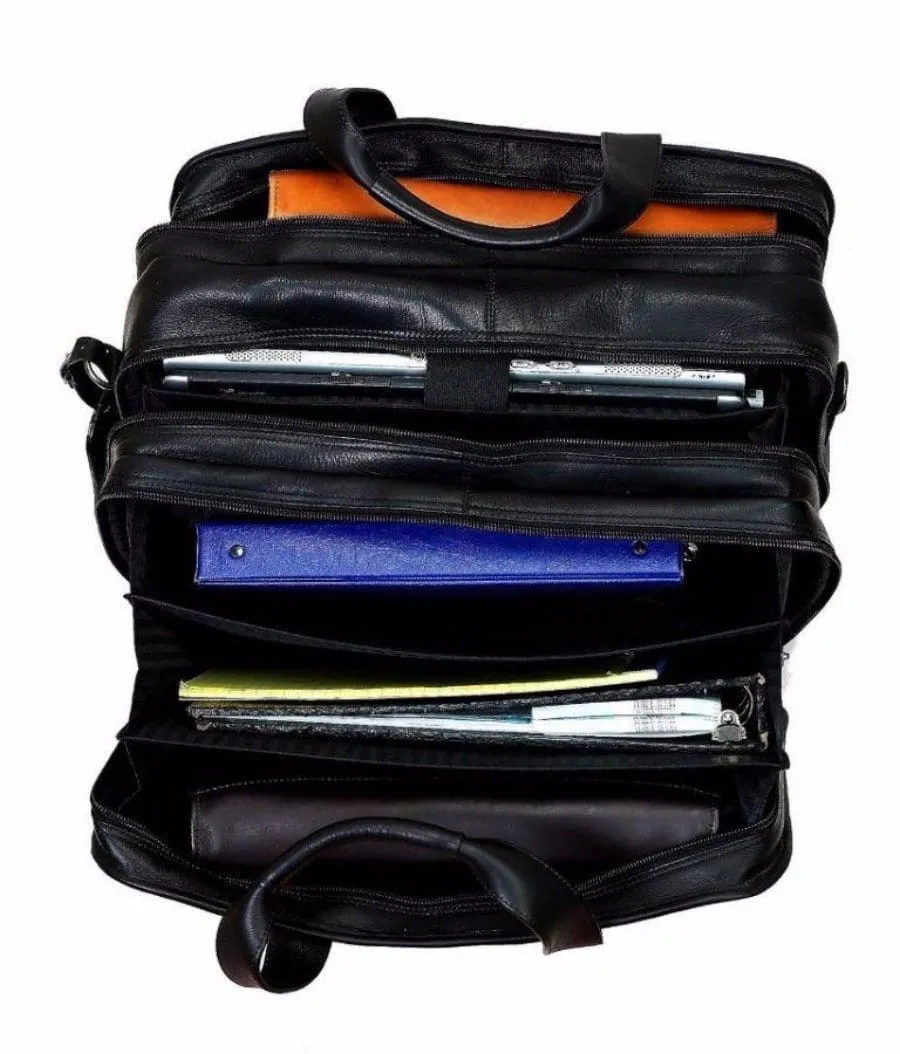 Claire Chase Jumbo Executive Laptop Briefcase