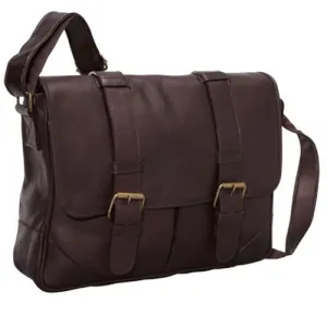 Claire Chase Sorrento Leather Computer Messenger Bag