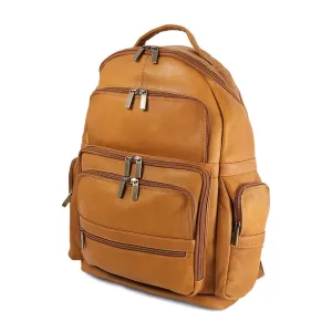 DayTrekr Leather Laptop Organizer Backpack
