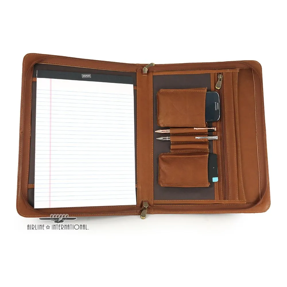 DAYTREKR LEATHER ZIP PORTFOLIO