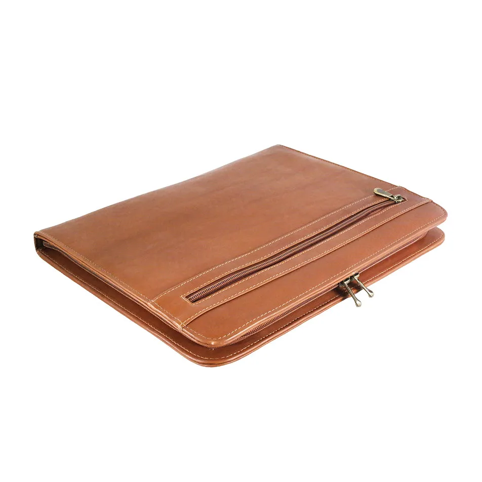 DAYTREKR LEATHER ZIP PORTFOLIO