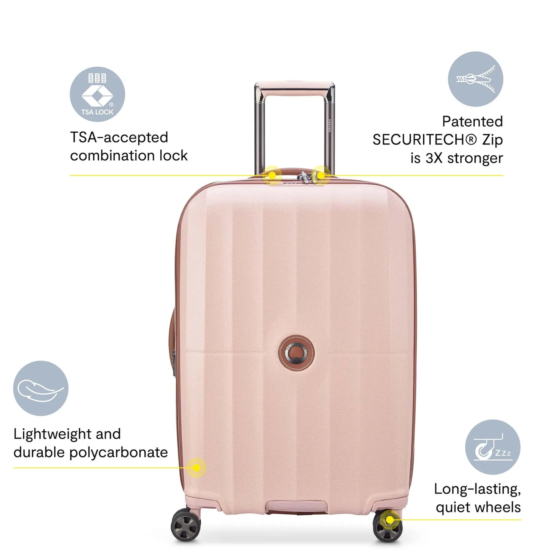 Delsey St Tropez Carry-On Expandable Spinner
