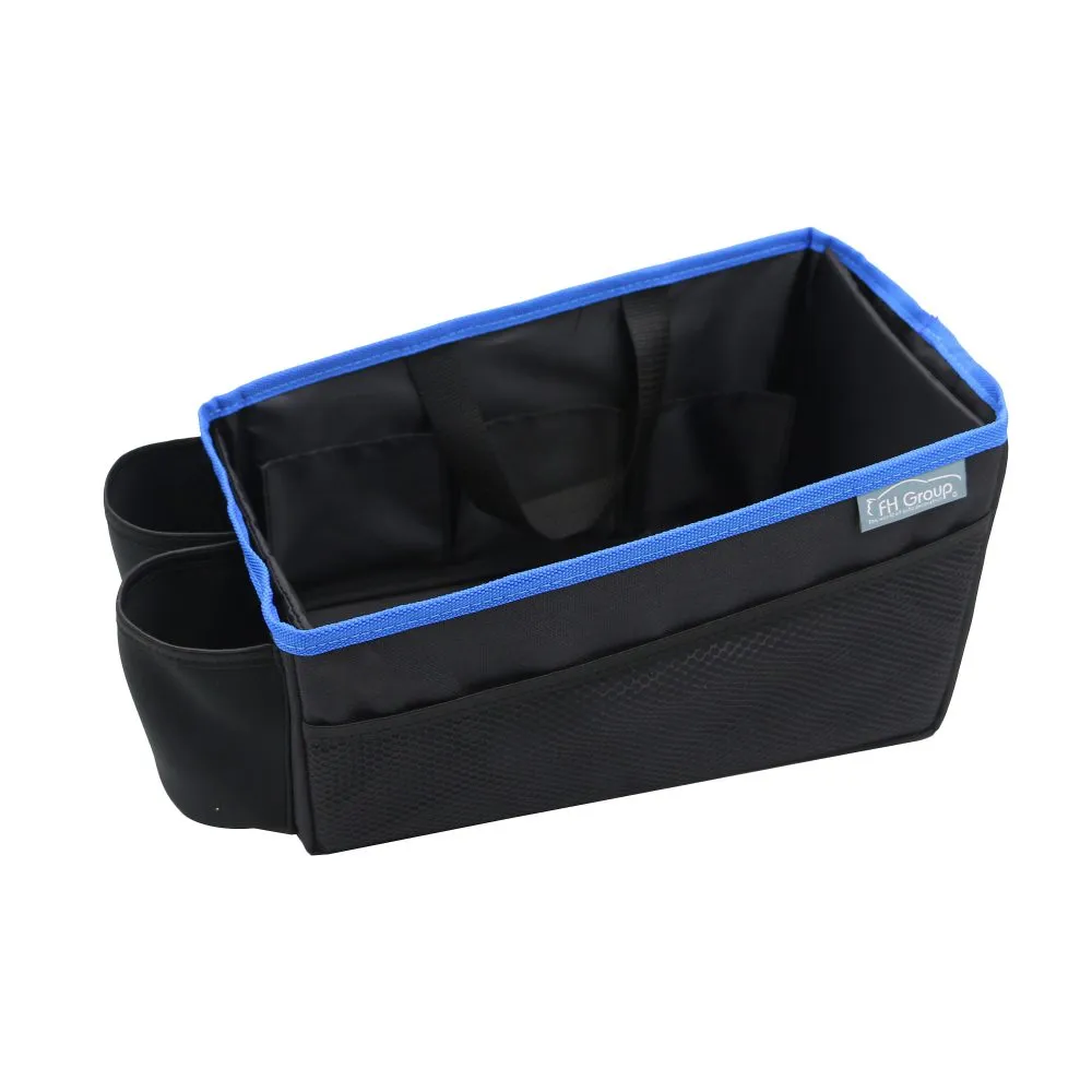E-Z Travel Multi-Use Tote Car Organizer with Cup Holders Blue