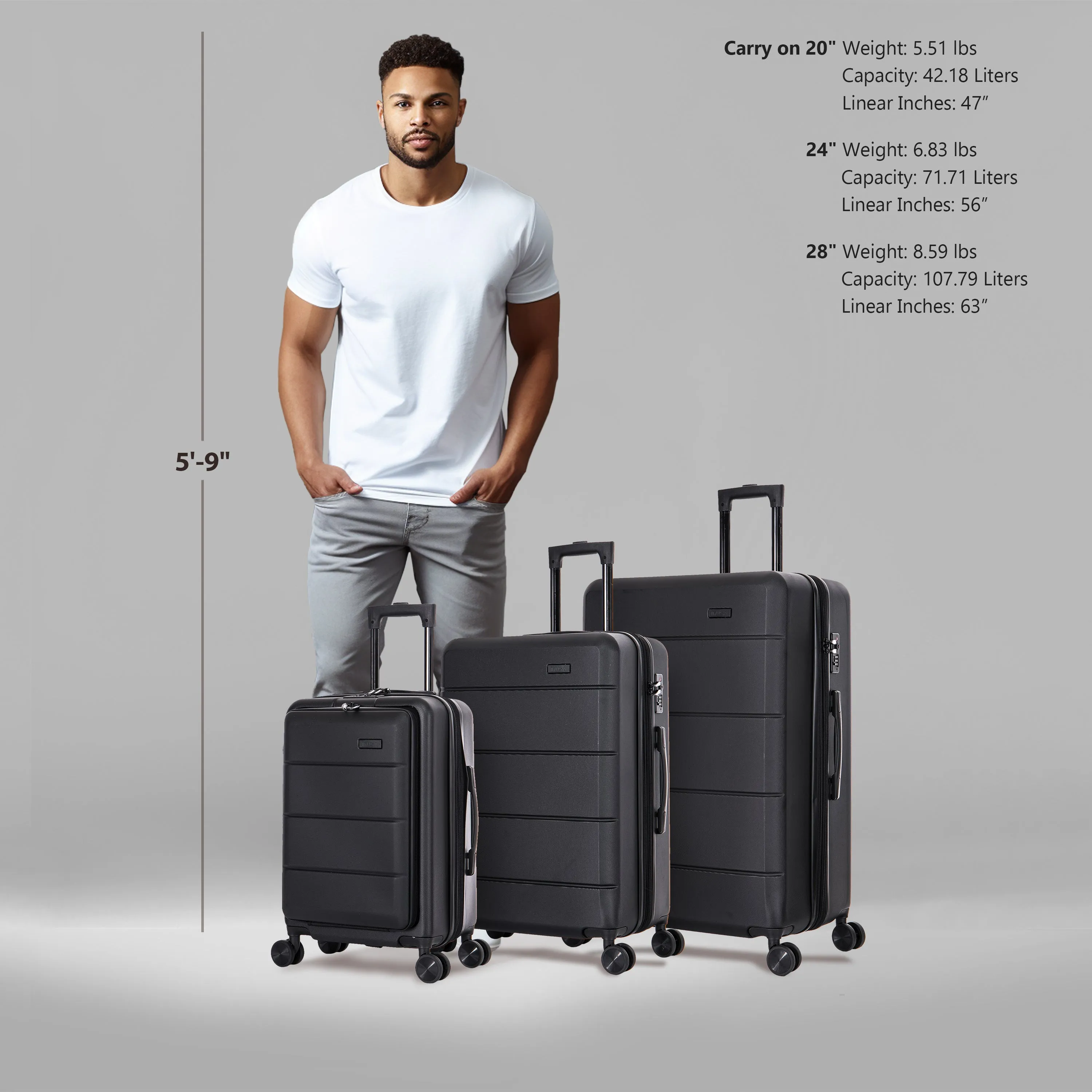 Elysian 3 Piece Set 20''/24''/28''
