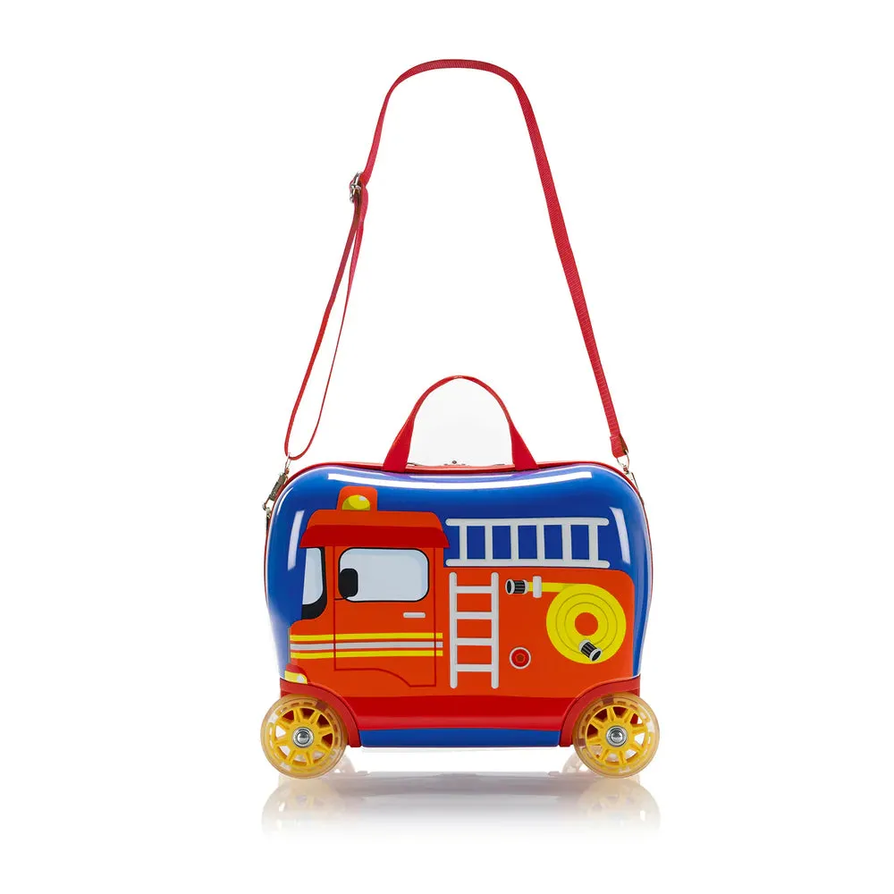 Fire Truck Kids Ride-on Carry-on Luggage