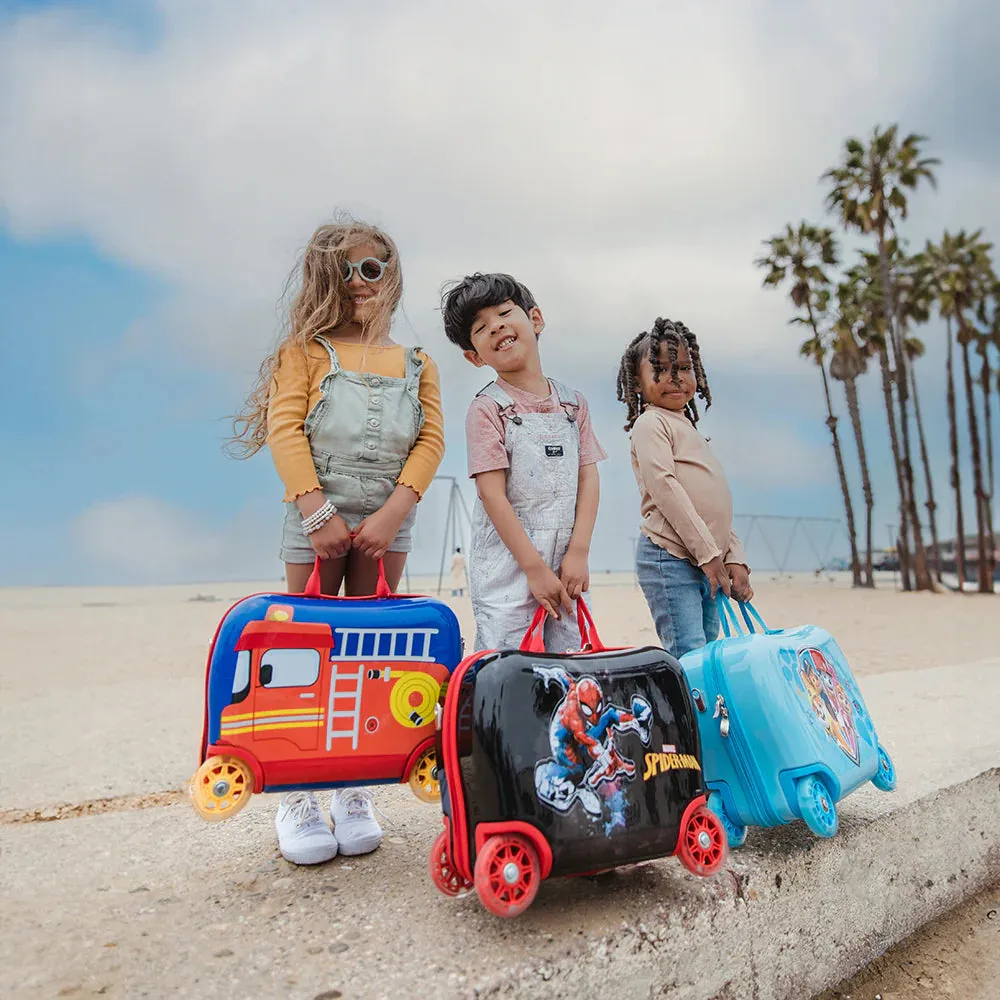 Fire Truck Kids Ride-on Carry-on Luggage