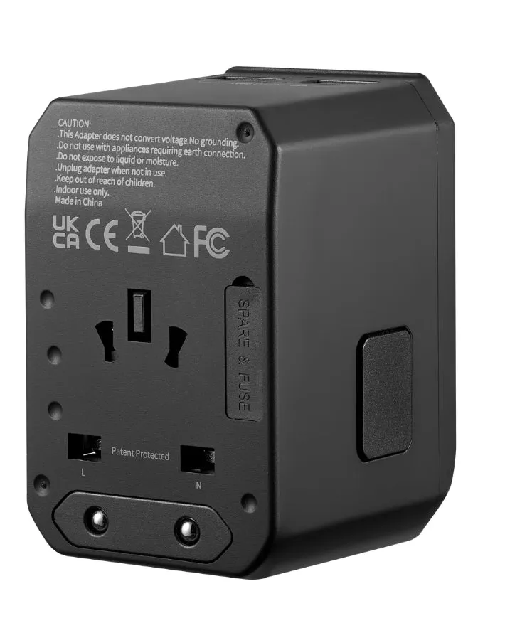 Jetsetter Series 45W PD Travel Adaptor Laptop Charger Black