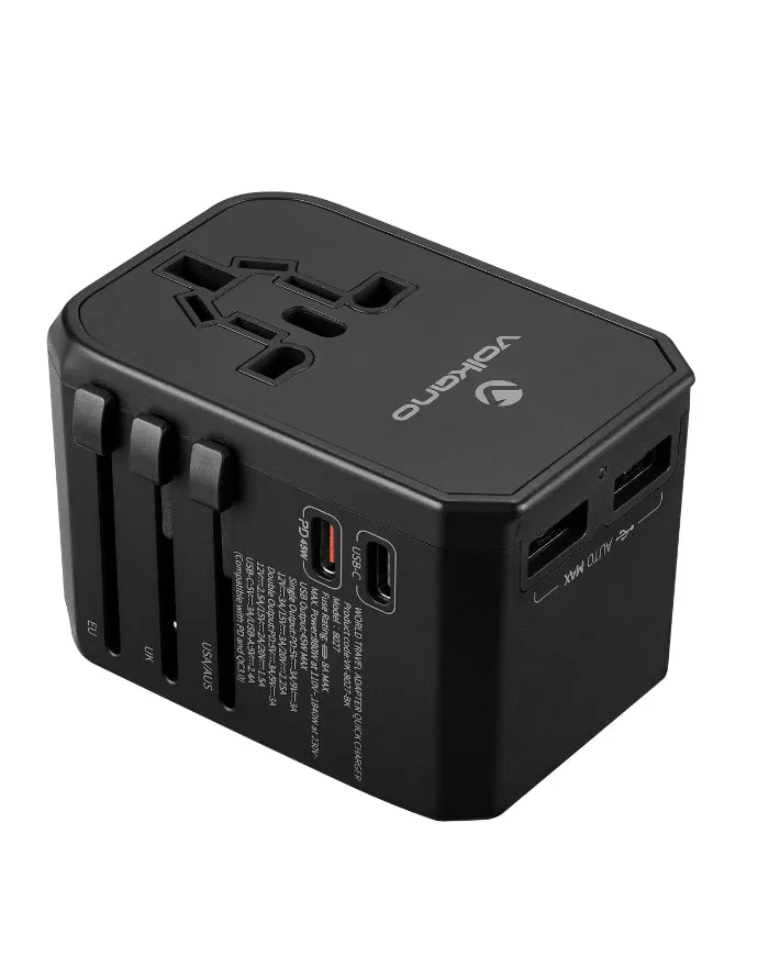 Jetsetter Series 45W PD Travel Adaptor Laptop Charger Black