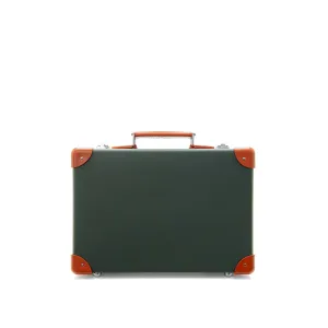 Leather Crafted · Small Attaché | Leaf/Orange/Chrome
