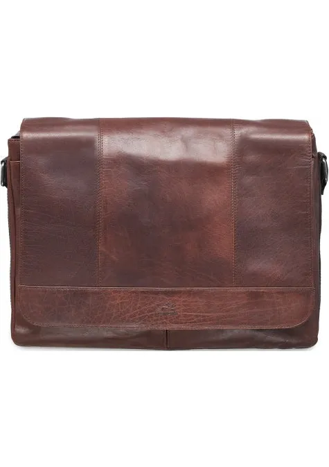 Mancini Buffalo Leather Messenger bag for 15'' Laptop / Tablet