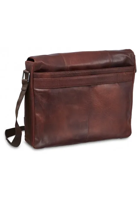 Mancini Buffalo Leather Messenger bag for 15'' Laptop / Tablet