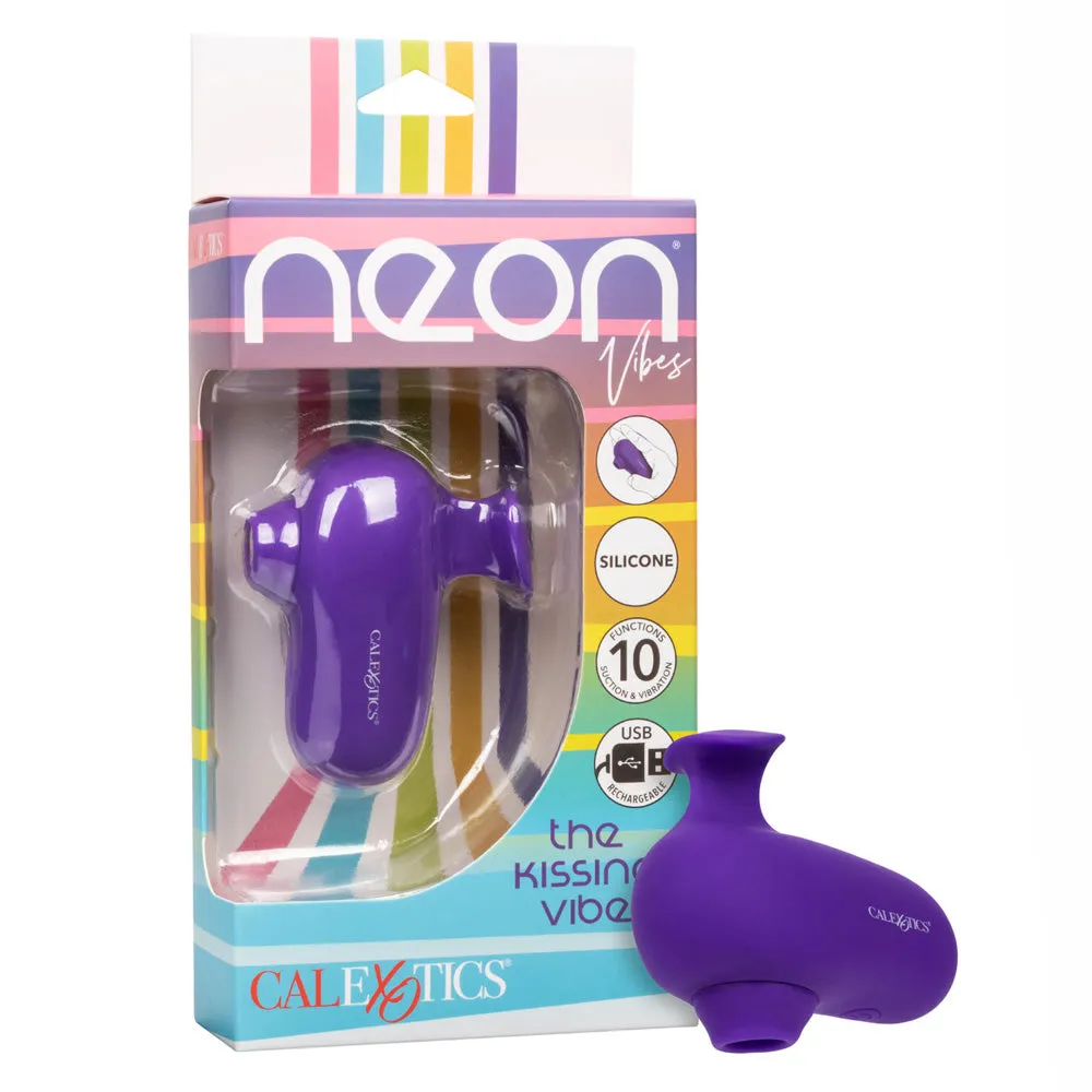Neon Vibes The Kissing Vibe Clitoral Suction Finger Vibrator