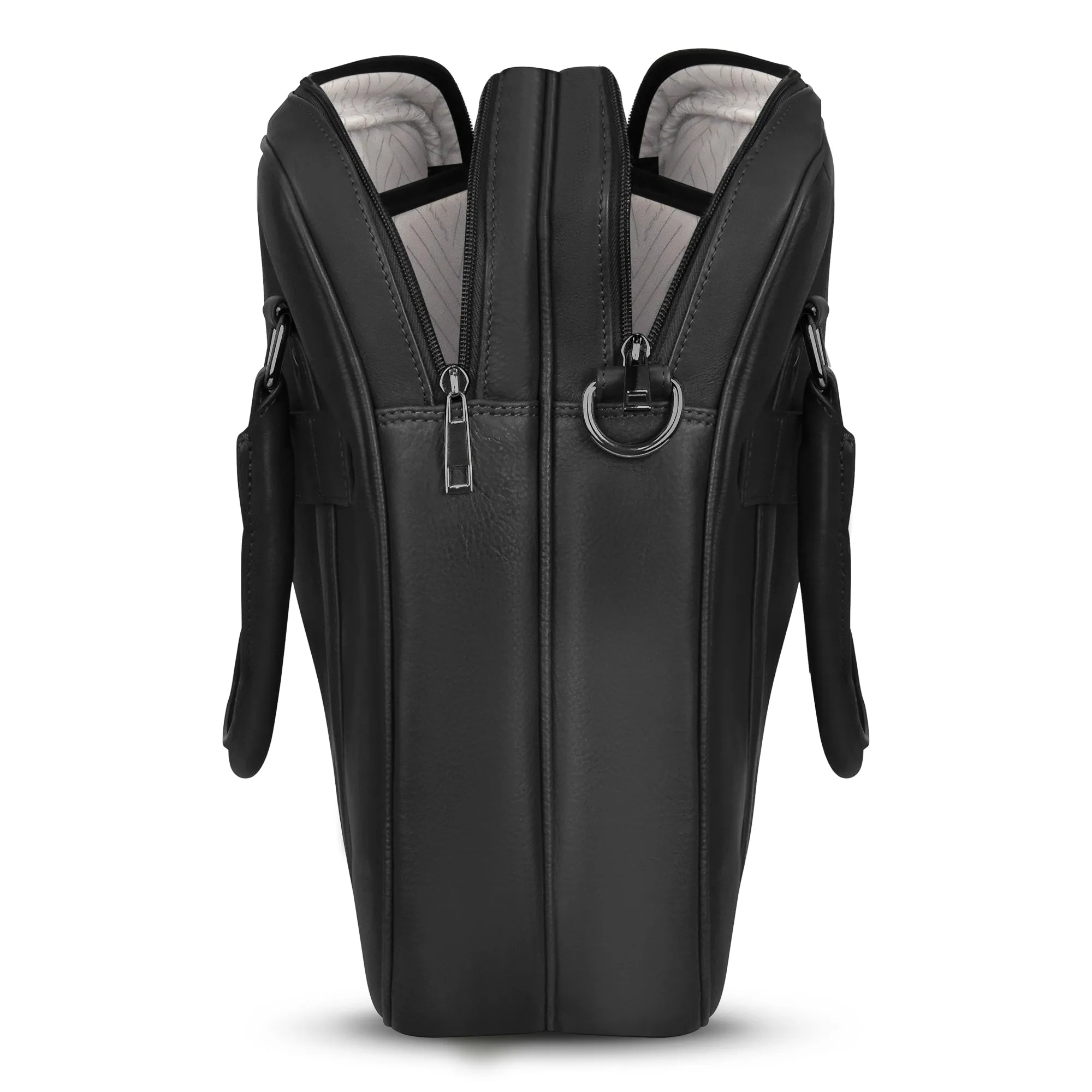 Onyx / Leather Briefcase *Drop Ship*