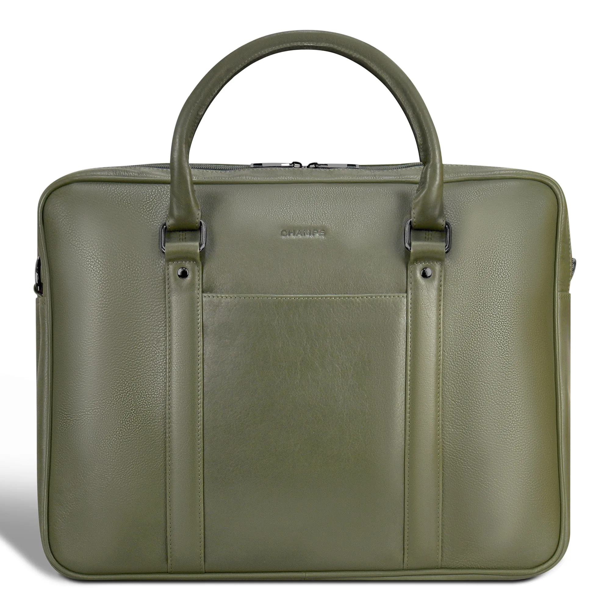Onyx / Leather Briefcase *Drop Ship*