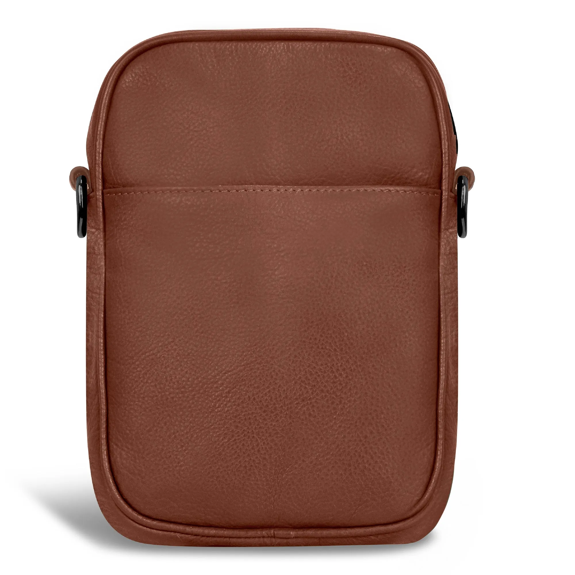 Onyx / Leather Vertical Cross-Body Bag *Drop Ship*
