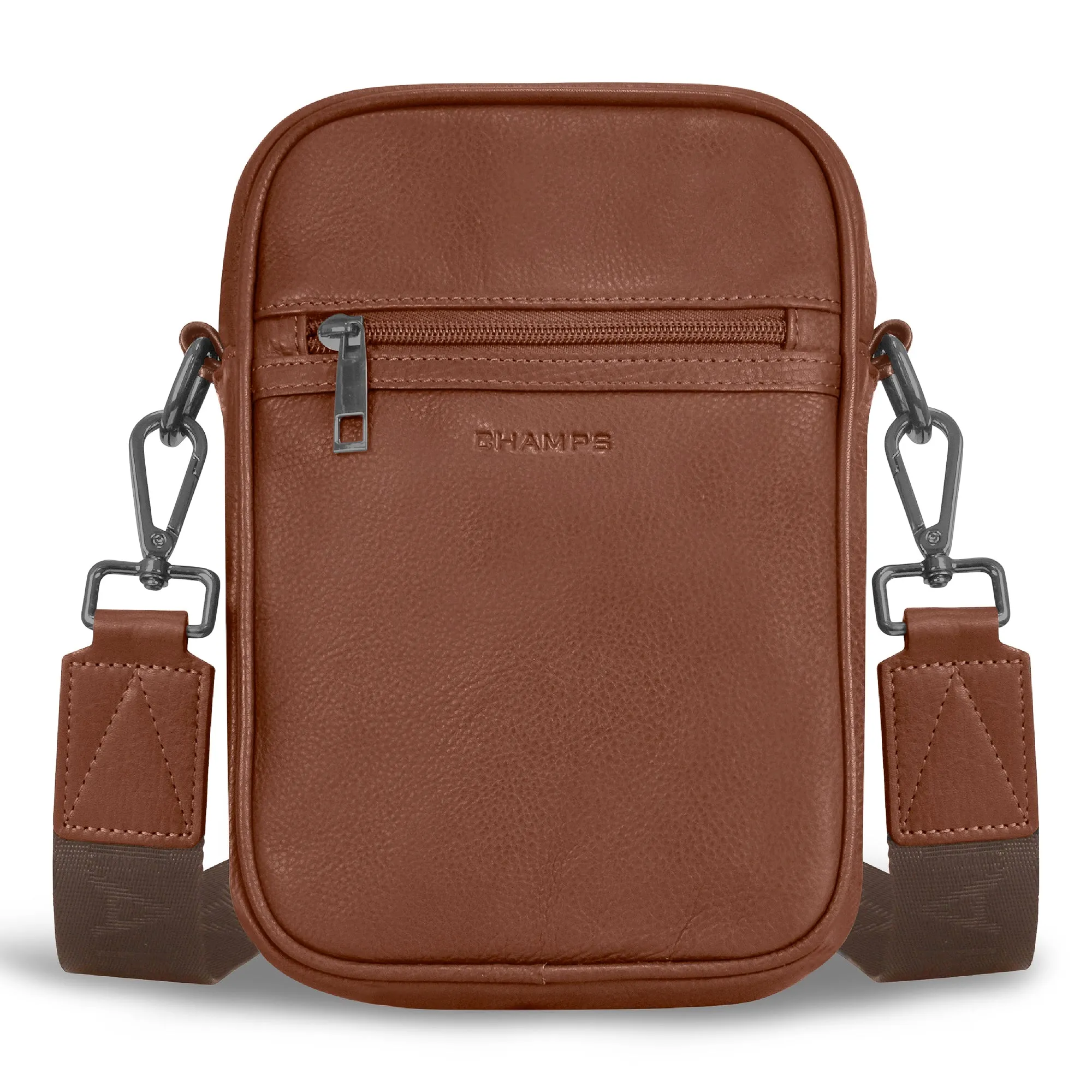 Onyx / Leather Vertical Cross-Body Bag *Drop Ship*
