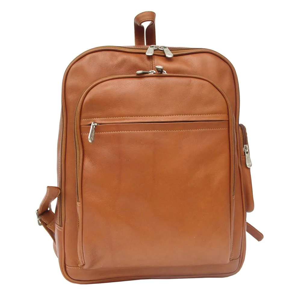 Piel Front Pocket Computer Leather Backpack