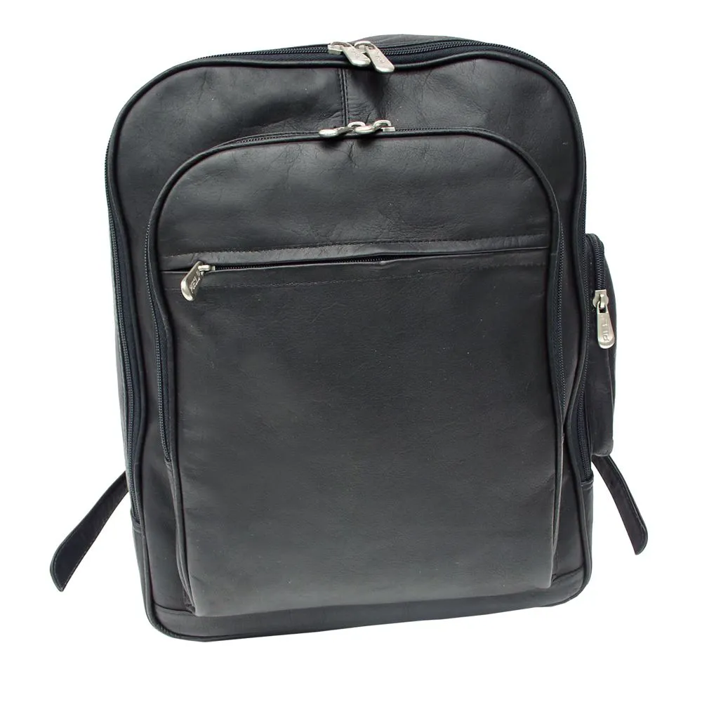 Piel Front Pocket Computer Leather Backpack