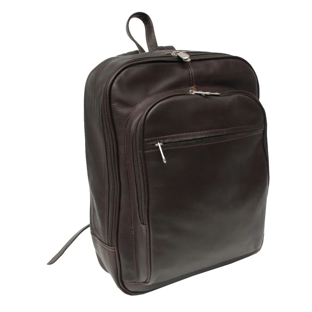Piel Front Pocket Computer Leather Backpack