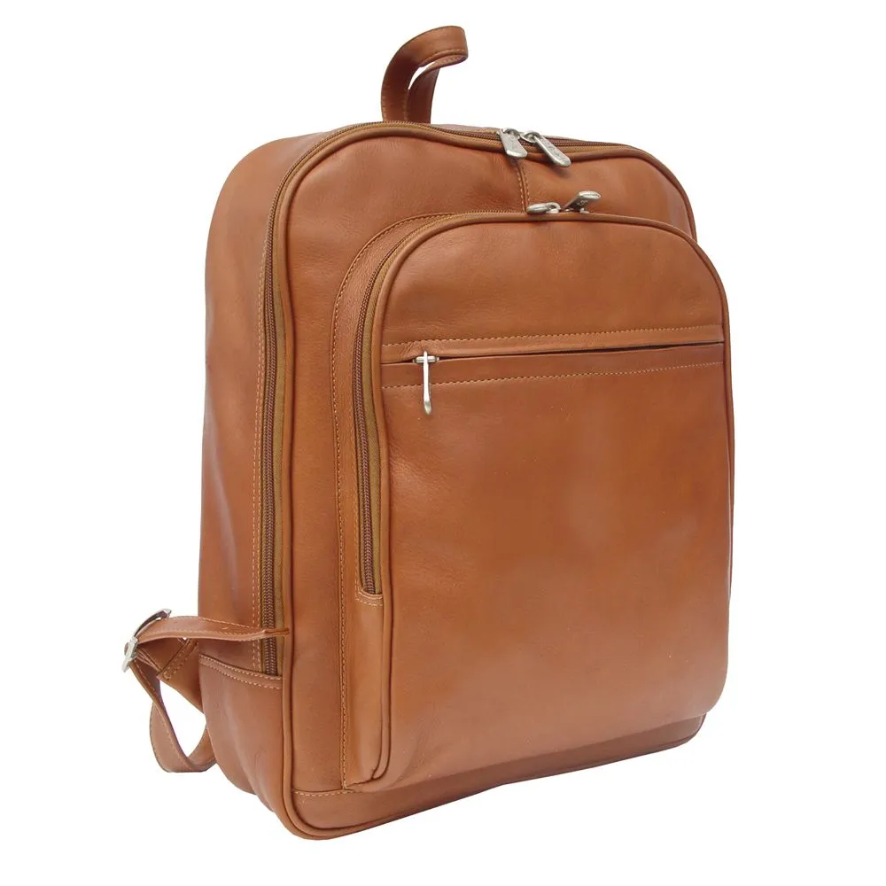 Piel Front Pocket Computer Leather Backpack