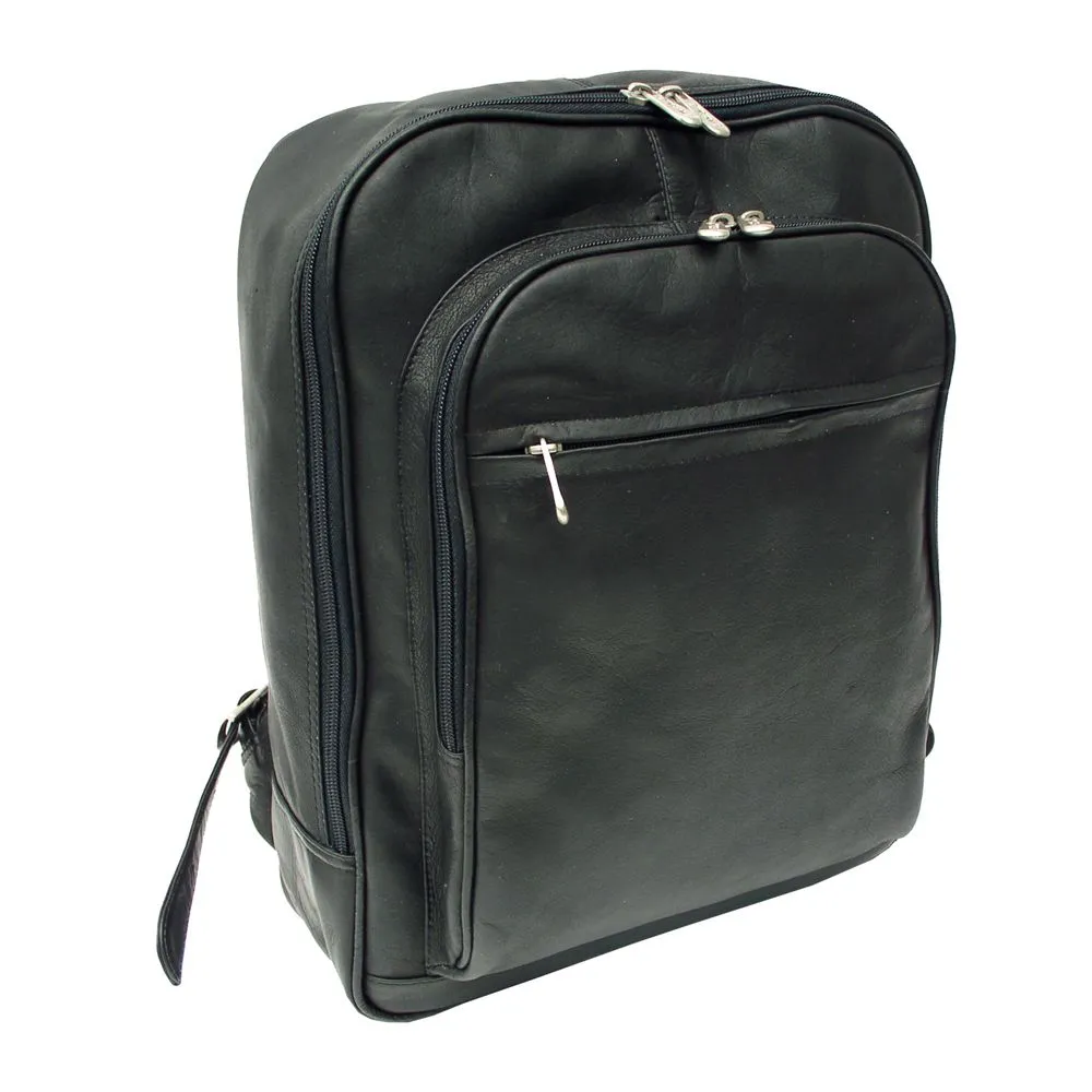 Piel Front Pocket Computer Leather Backpack