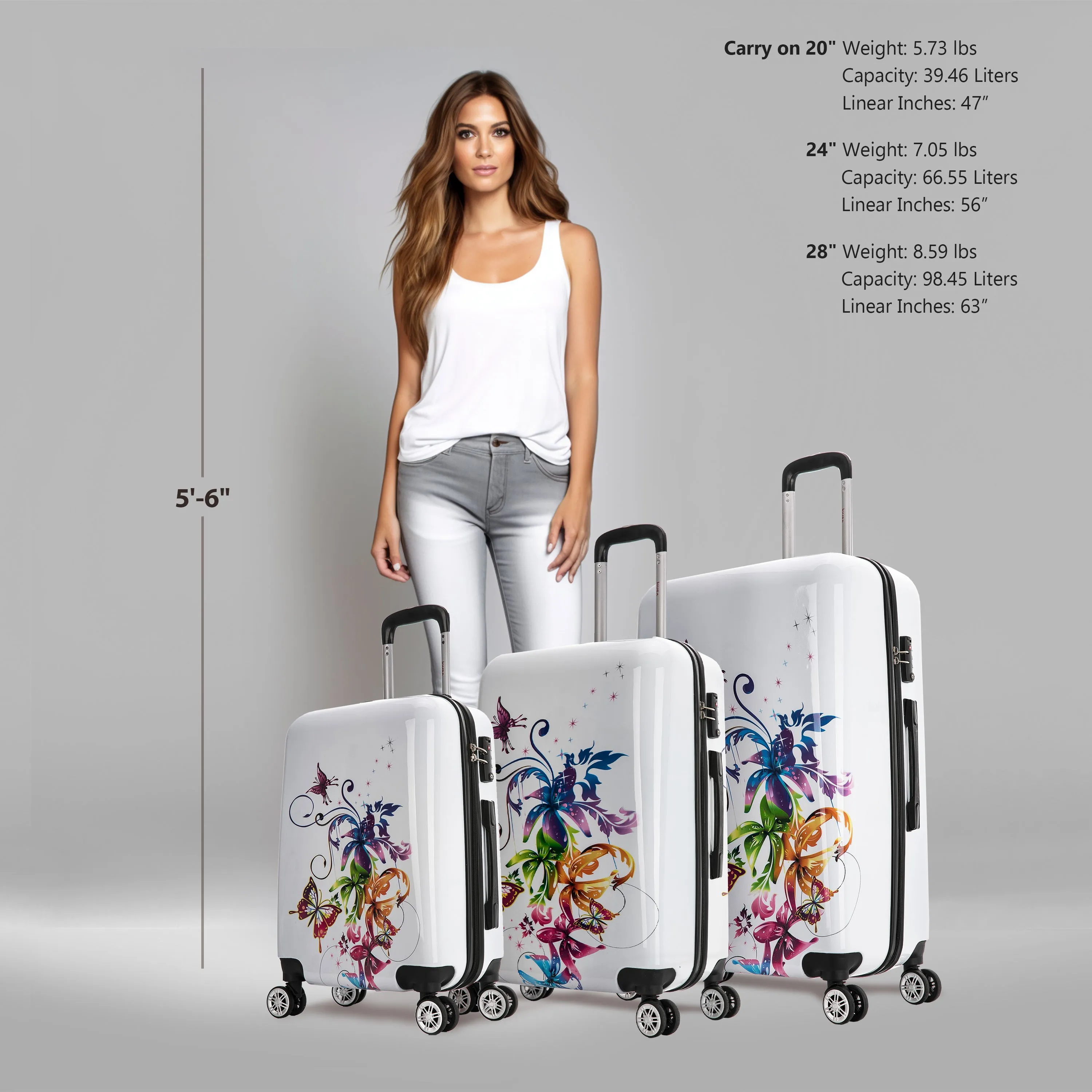 Prints 3 Piece Set 20''/24''/28''