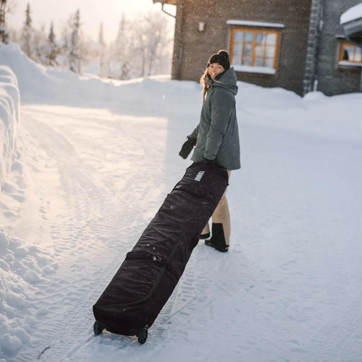 Thule RoundTrip Ski Roller Bag 175cm - Deep Khaki