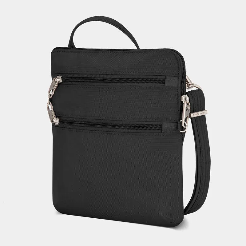 Travelon Anti-Theft RFID Classic Slim Double Zip Crossbody