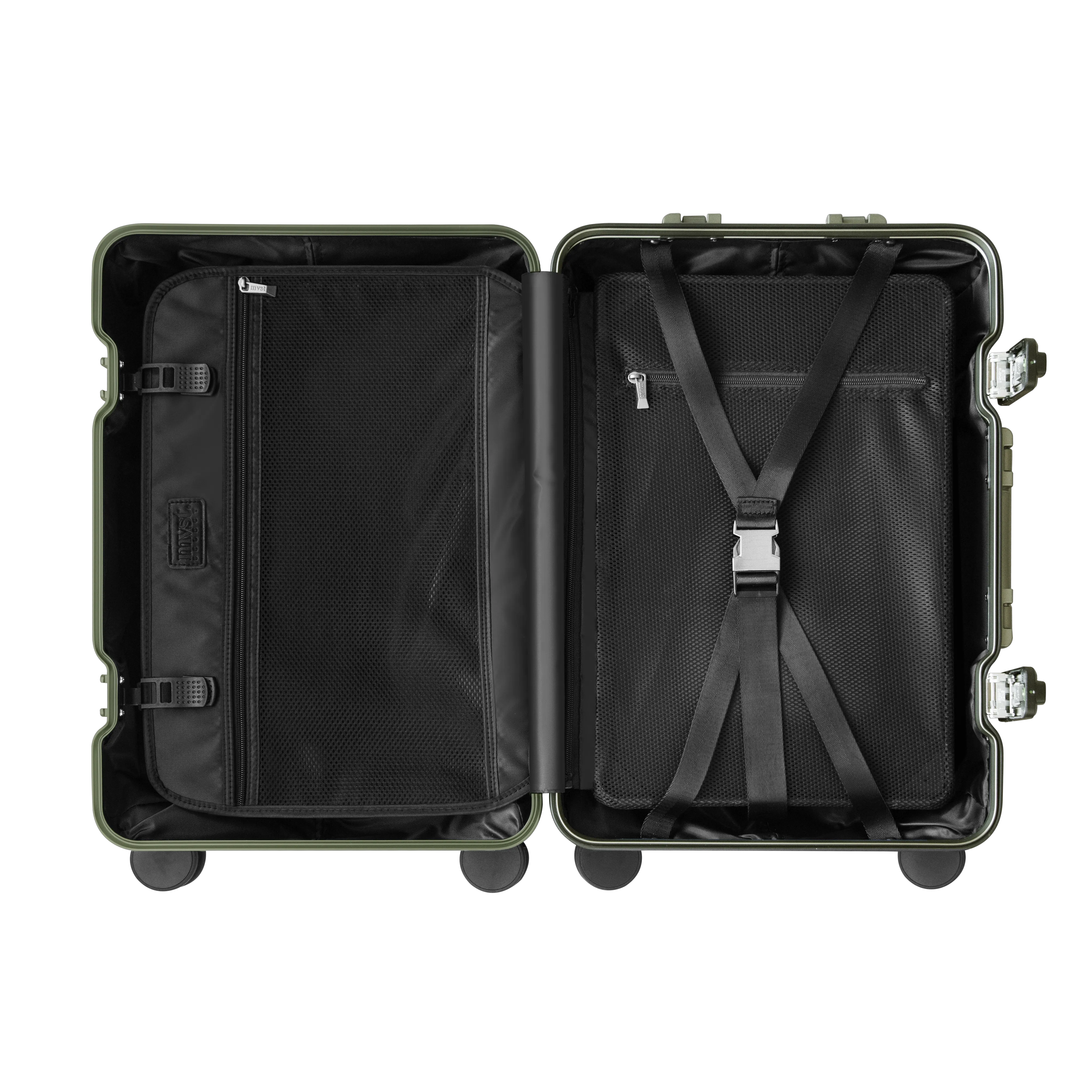 TREVA Aluminum Suitcase Army Green
