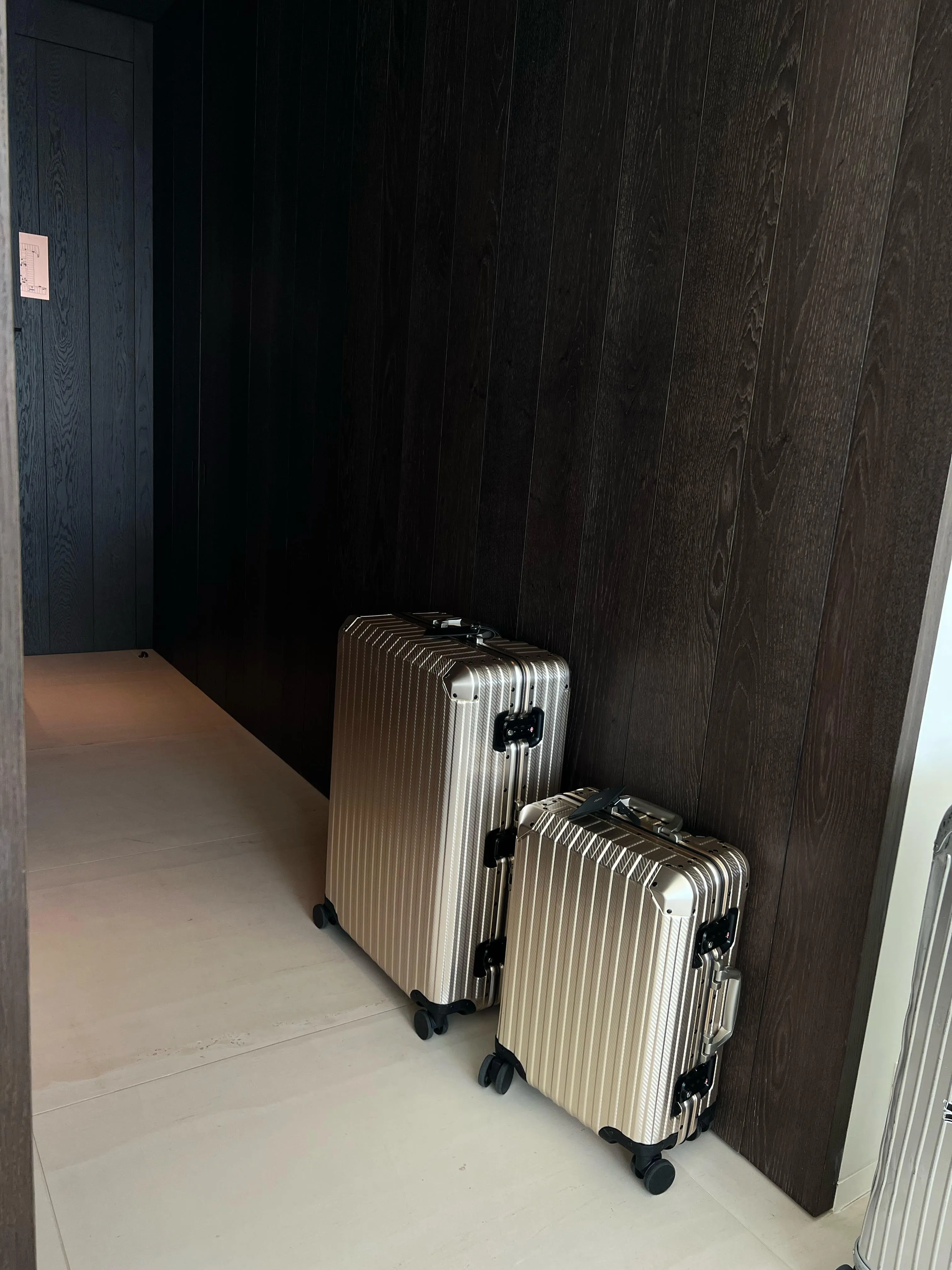 TREVA Aluminum Suitcase Champagne