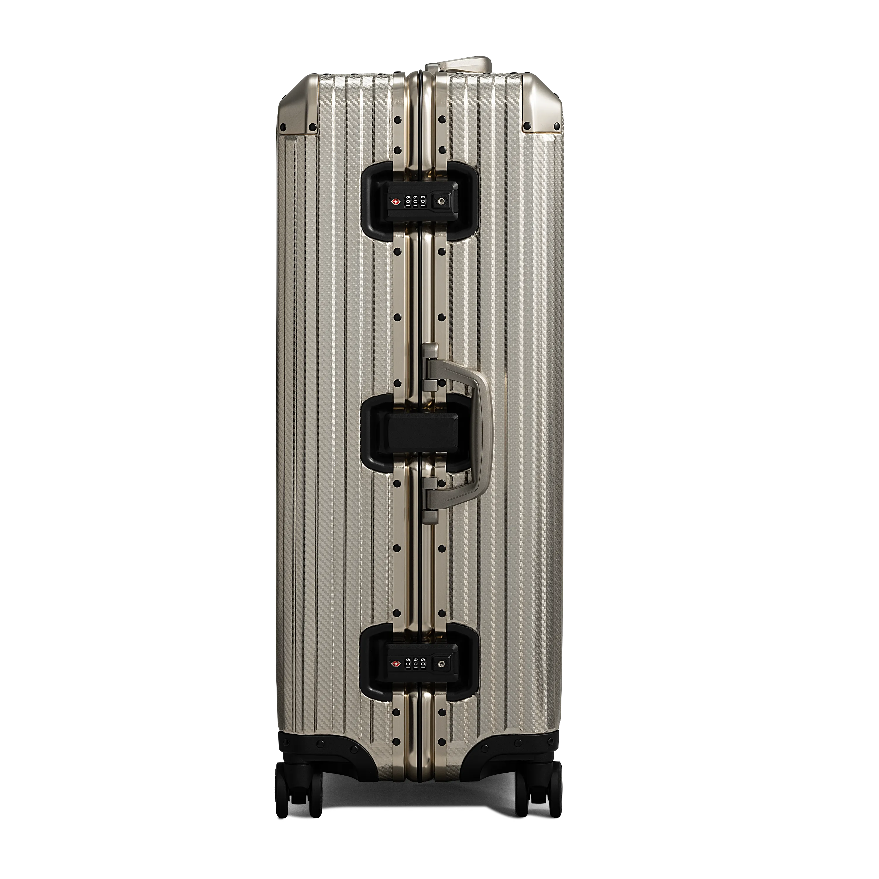 TREVA Aluminum Suitcase Champagne