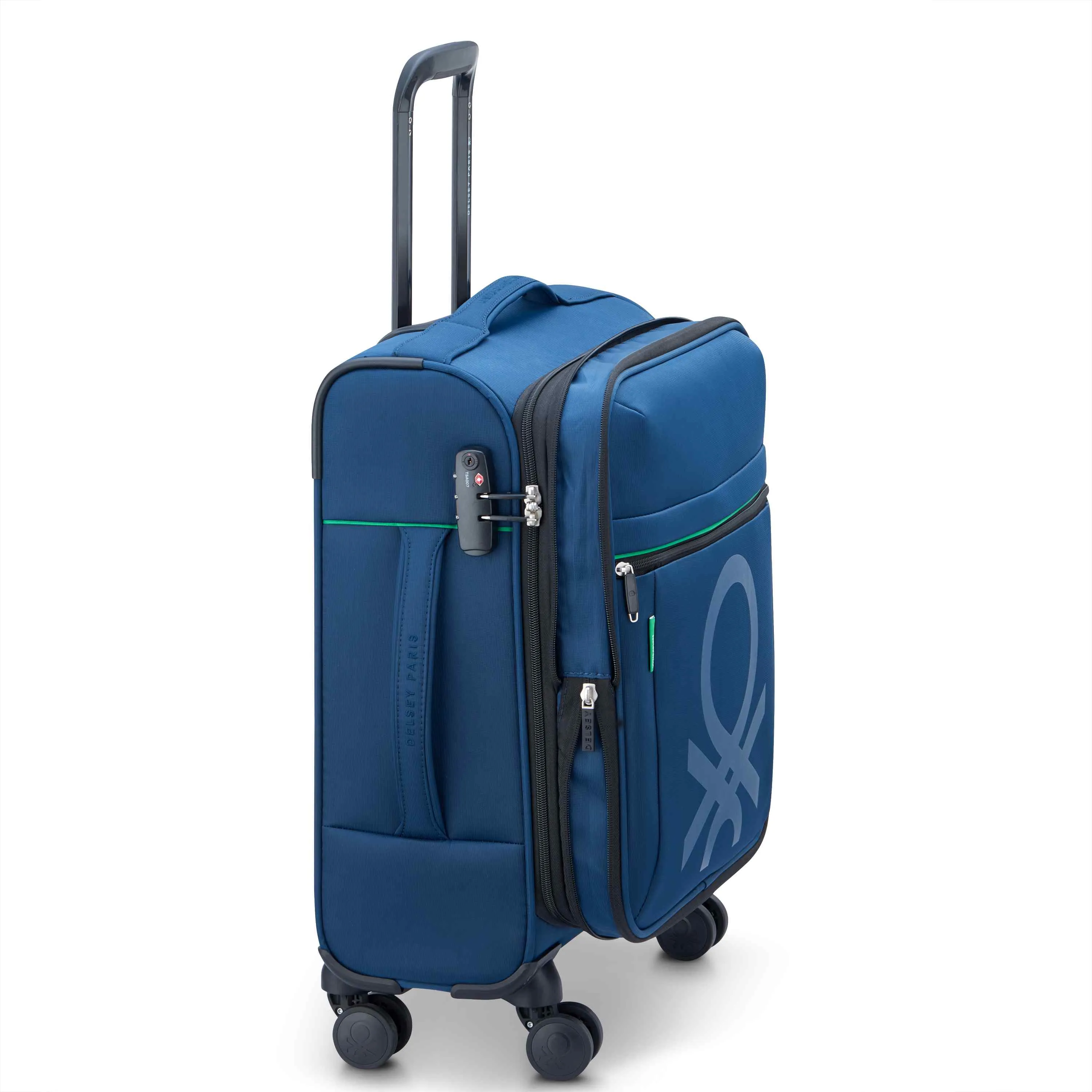 United Colors of Benetton x Delsey Color Block Carry-On Spinner